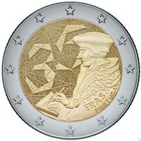 Португалия 2 евро, 2022 35 лет программе Эразмус UNC