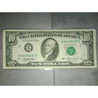10 долларов США. 1993г