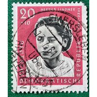 ГДР 1961. Немецкая участница антифашистского сопротивления Герта Линднер