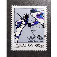 Марка Польша 1972 год Олимпийские игры