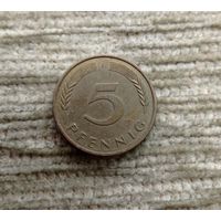 Werty71 Германия ФРГ 5 пфеннигов 1989 J