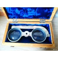 Оптика СССР Стереоскоп лорнет в футляре 1948 год