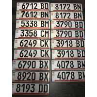 Автомобильные номера для коллекции