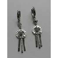Серьги, серебро 925 пр, редкий дизайн