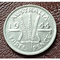 Австралия 3 пенса, 1944     ( 1-1-4 )