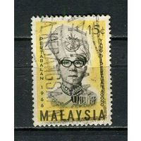 Малайзия - 1966 - Янг ди-Пертуан Агонг 15C - [Mi.32] - 1 марка. Гашеная.  (Лот 29Ki)-T9P22