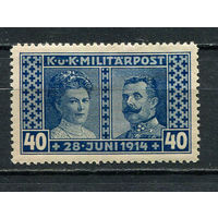 Босния и Герцеговина (Австро-венгерская администрация) - 1917 - Эрцгерцог Франц Фердинанд  и графиня София 40H+2H - [Mi.123A] - 1 марка. MH.  (Лот 14HJ)-T41P50