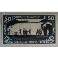 Нотгельд Плён 50 пфеннигов 1921 год. Веймарская республика
