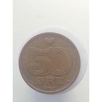 50 эре Дания 1989 год лот 43