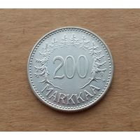 Финляндия, 200 марок 1957 г., серебро 0.500