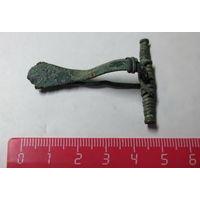 Фибула "арбалет". Римская Империя. Бронза. Состояние - работает до сих пор...