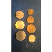 Набор монет СССР 1982 г. 1, 2, 3, 10, 15, 20, 50 копеек