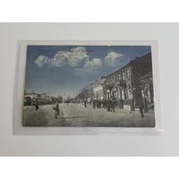 Пружаны 1916г. Цветная, прошла почту. Рыночная площадь.