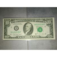 10 долларов США. 1990г