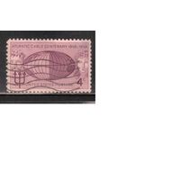 США-1958, (Мих.734), гаш., Трансантлантический кабель, Нептун  (одиночка) ,