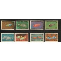 Тёркс и Кайкос-1993(Мих.,1126-1133) , **  ,  Морская  Фауна ,Рыбы(полная серия)