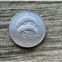 Werty71 Исландия 5 Крон 2008 Дельфины