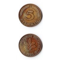 5 пфеннигов Германия 1995 года(D)