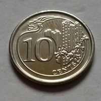 10 центов, Сингапур 2016 г., AU