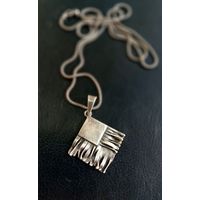 Кулон и цепочка, серебро