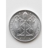 Ватикан 10 лир 1967 год.