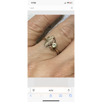 Кольцо серебро, позолота. Звезда,875. Размер 18.