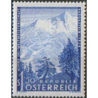 Полная серия из 1 марки 1958г. Австрия "ЧМ по горным лыжам в Бад-Гаштайне" MNH