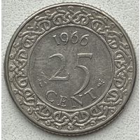 Суринам 25 центов 1966 г.