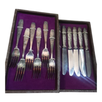 Мельхиоровый столовый набор