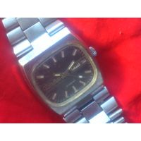 Часы СЛАВА ТАНК 2627 АВТОПОДЗАВОД с БРАСЛЕТОМ  из СССР 1970-х