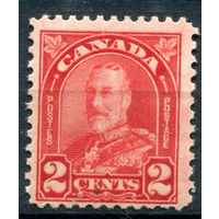 Британские колонии - Канада - 1930/31г. - король Георг V, 2 с - 1 марка - MNH с незначительным дефектом клея и пятнышком на лицевой стороне [Mi 142]. #3-WB-88-A-1