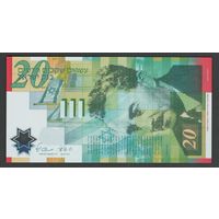 Израиль 20 шекелей 2008 года. Юбилейная. Тип Р-63. Состояние UNC