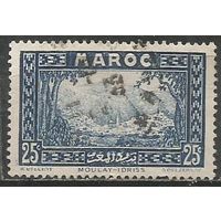 Французское Марокко. Мечеть Мулай Идрис. Пейзаж. 1933г. Mi#100.