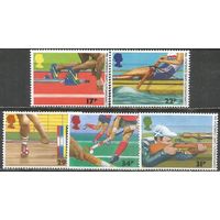 Британия. Спортигры Содружества. 1986г. Mi#1076-80. Серия.