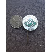 Значок тяжелый, эмали. Добле 1965. Латвия