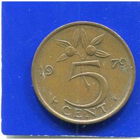 Нидерланды 5 центов 1979