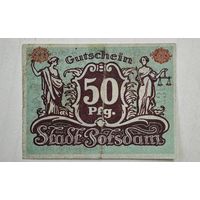 1920 год 50 пфеннигов  Германия