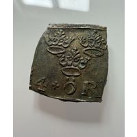 4 Эре  1590.1592 г.  Швеция.  Юхан 3.   СЕРЕБРО