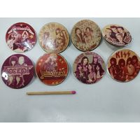 Значки. Рок-группы 80-х