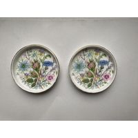 Тарелочки, подставки Wild Tudor, Aynsley, фарфор.