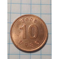 10 вон Южная Корея 2006 год