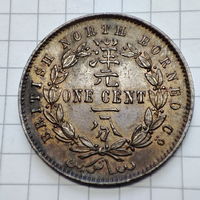 1 цент 1887 года Британской компании Северного Борнео.