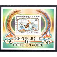 Олимпийские игры в Лос-Анжелесе Кот-д-Ивуар 1983 год 1 блок