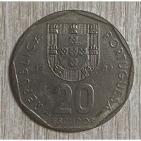 Монета 20 эскудо 1989 год. Португалия.