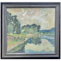 Крохалев П.С (Крохолев) "Родная Беларусь", Холст, масло. Размер 51х55 см.