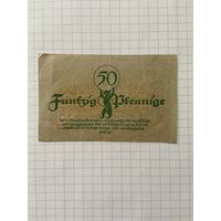 50 пфенигов (нотгельды) г. Германия.-2912