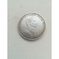 Монета 3 марки 1914 года.