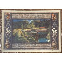 Нотгельд 50 пфеннигов 1921 год. Поппенбюттель. Веймарская республика
