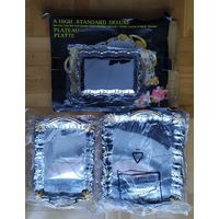 НАБОР СЕРВИРОВОЧНЫХ ПОДНОСОВ с позолотой - 3 шт