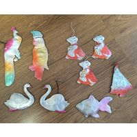 Ёлочные игрушки СССР картонаж
